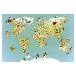 Mapa mundo magnético 78 piezas