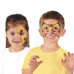 Maquillaje barra 3 colores: amarillo, marrón, negro