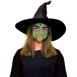 Maquillaje caracterización al agua bruja 3 colores.