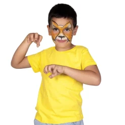 Maquillaje en crema 3 colores animal set 3 botes 8ml con pincel y esponja