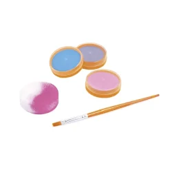 Maquillaje en crema 3 colores fantasy set 3 botes 8ml con pincel y esponja