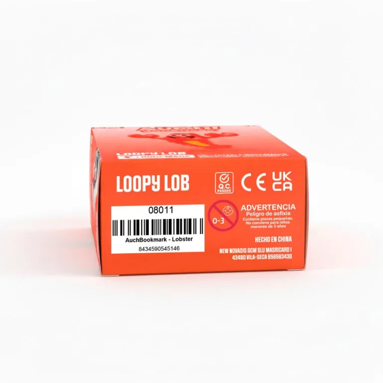 Marcapáginas 3D langosta Loopy Lob. AuchBookmark