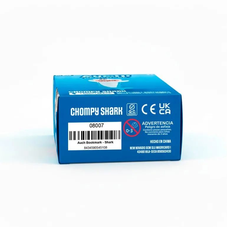 Marcapáginas 3D tiburón Chompy Shark. AuchBookmark