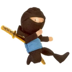 Marioneta de dedo ninja azul