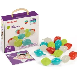 Maxi cuentas ensartables eco 16 piezas
