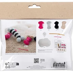 Mini kit DIY crea hueso de juguete para perro de crochet.
