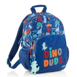 Mochila doble London amigo dinosaurio. 35x22,5x16cm