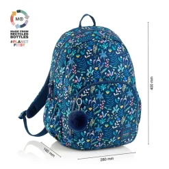 Mochila doble Roma jungle. 40x28x16cm.