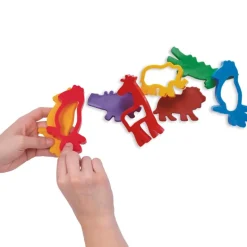 Moldes forma animales de la jungla para pasta de modelar 6 unidades