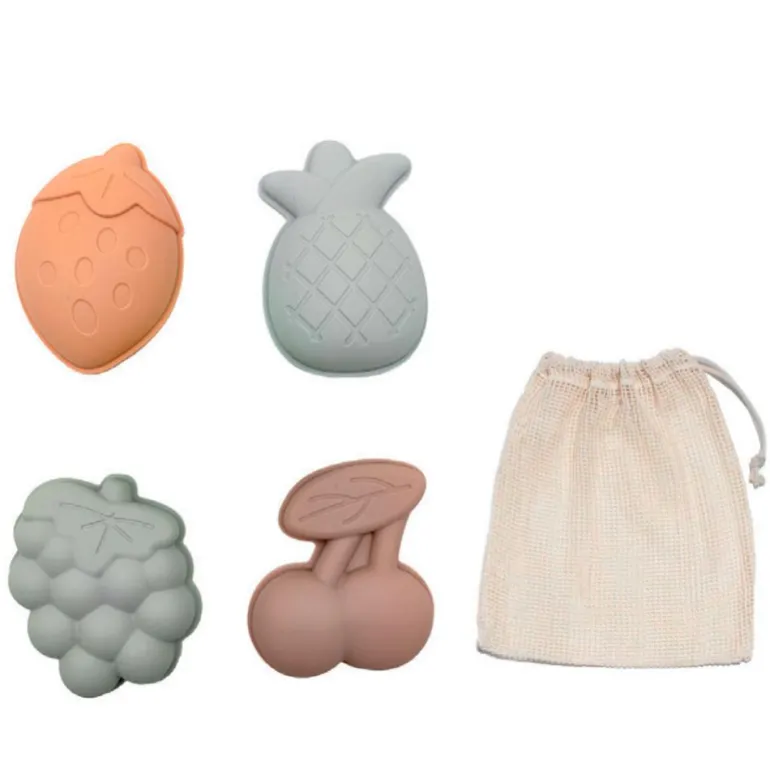 Moldes para arena frutas con bolsa