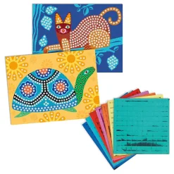 Mosaicos gato y tortuga