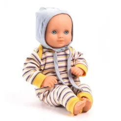 Muñeco conjunto rayas con gorro 32cm