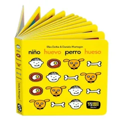 Niño, huevo, perro, hueso