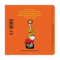 Niño, huevo, perro, hueso