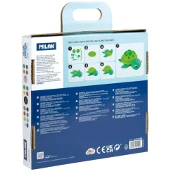 Pasta de modelar 16 colores básicos, neón y glitter