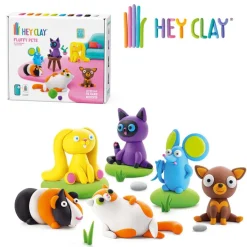 Pasta de modelar Hey Clay set 6 mascotas