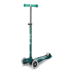 Patinete Maxi Micro Deluxe Eco Led verde