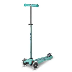 Patinete Maxi Micro Deluxe Eco Led menta