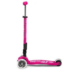 Patinete maxi Micro deluxe plegable Led rosa