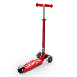 Patinete Maxi Micro Deluxe LED rojo
