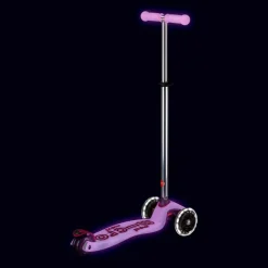 Patinete Maxi Micro Deluxe Glow Led lila