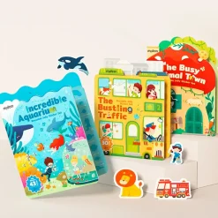 Pegatinas de gel removibles Ciudad con escenario