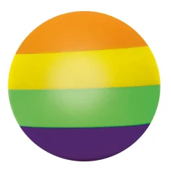 Pelota bouncing arco iris