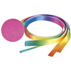 Pelota de goma con cintas