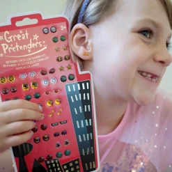 Pendientes adhesivos superhéroes - 30 pares