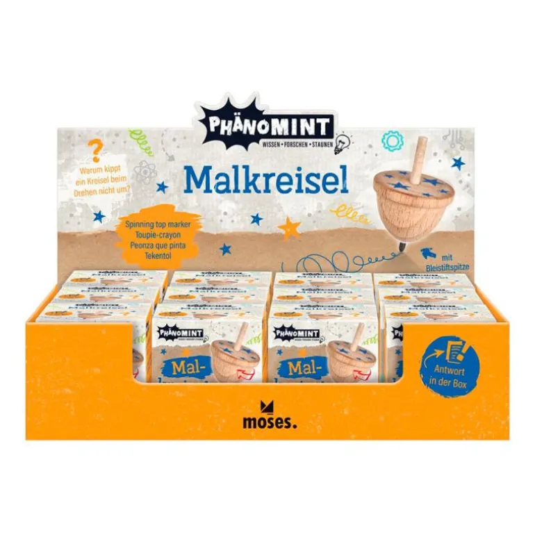 Peonza madera que pinta al girar