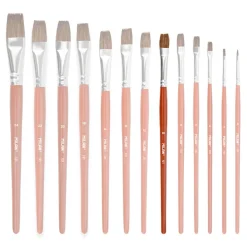 Pincel escolar plano serie 121 número 10