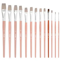 Pincel escolar plano serie 121 número 6