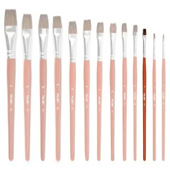 Pincel escolar plano serie 121 número 4