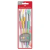 Pincel suave 4 unidades colores pastel
