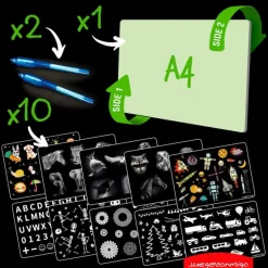 Pintafluo pizarra fluorescente