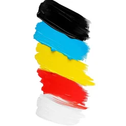 Pintura acrílica set 5 colores en tubo de 75ml