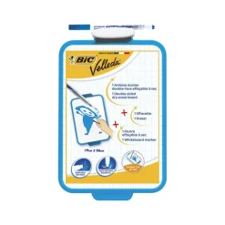 Pizarra blanca Velleda 19x26cm con rotulador y borrador