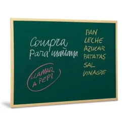 Pizarra verde 60x40cm. con marco de madera