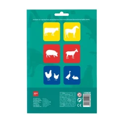 Plantillas estarcir animales de la granja 6 unidades