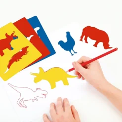 Plantillas estarcir dinosaurios 6 unidades