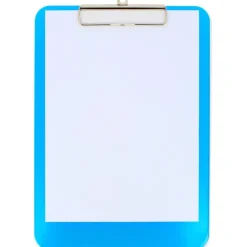 Portafolio azul con pinza