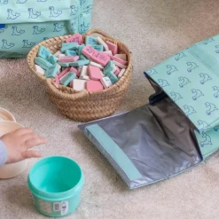 Portamerienda Milan 460 verde focas 20x15x27cm