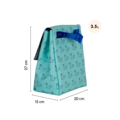 Portamerienda Milan 460 verde focas 20x15x27cm