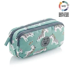 Portatodo doble rectangular Zebra reciclado