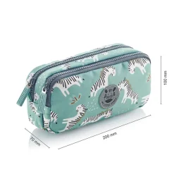 Portatodo doble rectangular Zebra reciclado