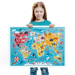 Puzzle animales del mundo 60 piezas Puzzlove