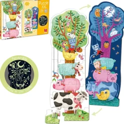 Puzzle XXL reversible día y noche brilla oscuridad 27 piezas