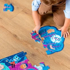 Puzzle XXL reversible día y noche brilla oscuridad 27 piezas