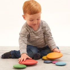 Rainbow buttons madera colores apilables