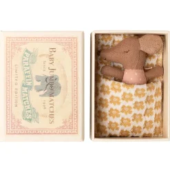 Ratoncito bebé dormido/despierto rosa 8cm. Maileg